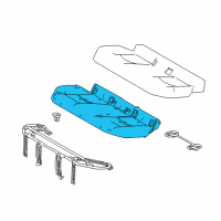 OEM 2021 Toyota Prius PAD SUB-ASSY, RR SEA Diagram - 71503-47230