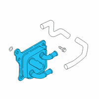 OEM Nissan Oil Cooler Assy Diagram - 21305-5RB0A