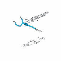 OEM 2002 Dodge Ram 1500 Converter-Exhaust Diagram - 52103628AB