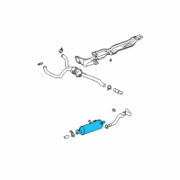 OEM 2002 Dodge Ram 1500 MUFFLER-Exhaust Diagram - 52103450AD