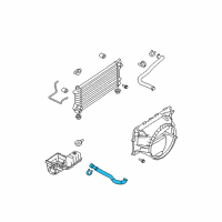 OEM Lincoln Lower Hose Diagram - 9L3Z-8286-C