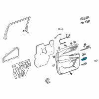 OEM 2017 Cadillac Escalade ESV Handle, Inside Diagram - 23163900