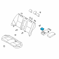 OEM Infiniti Cup Holder Assembly Diagram - 88741-4GA0A