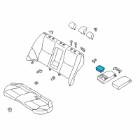 OEM Infiniti Q50 Cup Holder Assembly Diagram - 88741-4GA0A