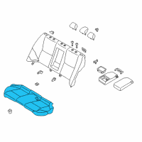 OEM Infiniti Q50 Cushion Assy-Rear Seat Diagram - 88300-4HK1B