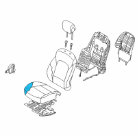 OEM 2017 Hyundai Santa Fe Sport Pad Assembly-Front Seat Cushion Driver Diagram - 88150-4Z020