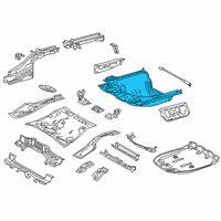 OEM Lexus ES250 Pan Sub-Assembly, RR FLO Diagram - 58301-33901