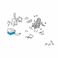 OEM 2004 Lexus RX330 Pad, Front Seat Cushion, LH (For Separate Type) Diagram - 71512-0E010