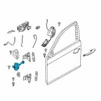 OEM 2014 BMW 528i Front Door Brake Diagram - 51-21-7-182-005