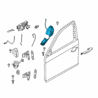 OEM BMW 535i GT Front Left Complete Lock Diagram - 51-21-7-185-689