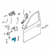 OEM BMW ActiveHybrid 5 Left Lower Front Door Hinge Diagram - 41-51-7-259-593