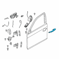 OEM 2017 BMW M6 Outside Door Handle Left Diagram - 51-21-7-231-927