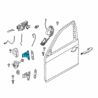 OEM BMW ActiveHybrid 5 Left Upper Front Door Hinge Diagram - 41-51-7-259-591