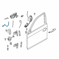 OEM 2013 BMW 535i xDrive Bowden Cable, Door Opener, Front Diagram - 51-21-7-175-652