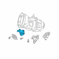 OEM 2003 Dodge Ram 3500 Bracket-Engine Mount Diagram - 52021139AA