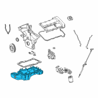 OEM 2006 Mercury Montego Oil Pan Diagram - 5F9Z-6675-AA