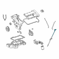 OEM Ford Five Hundred Dipstick Diagram - 5F9Z-6750-AA