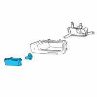 OEM GMC Fog Lamp Assembly Diagram - 23332242