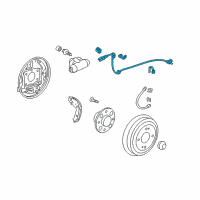 OEM 2011 Honda CR-Z Sensor Assembly, Right Rear Diagram - 57470-TM8-A01