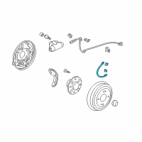 OEM 2012 Honda Insight Hose Set, Rear Brake Diagram - 01466-TM8-A01