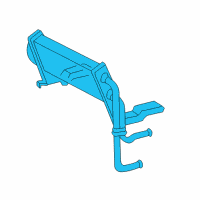 OEM 1999 Lincoln Navigator Power Steering Cooler Diagram - F75Z-3D746-FA