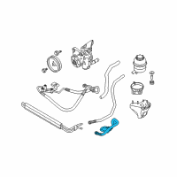 OEM 2012 BMW 128i Active Steering Return Pipe Diagram - 32-41-6-774-304