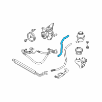 OEM 2006 BMW 325i Active Steering Suction Pipe Diagram - 32-41-6-850-101