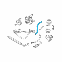 OEM BMW M3 Active Steering Suction Pipe Diagram - 32-41-6-850-101