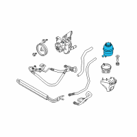 OEM BMW 335i xDrive Power Steering Reservoir Diagram - 32-41-6-767-161