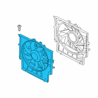 OEM 2016 BMW X4 Fan Housing Diagram - 17-42-7-560-877