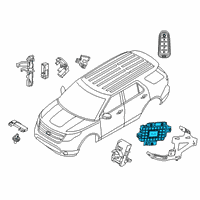 OEM 2019 Ford Police Interceptor Utility Junction Block Diagram - JU5Z-15604-BB