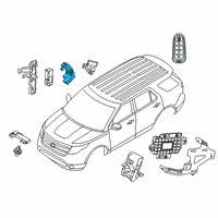 OEM Ford Police Interceptor Utility Ignition Immobilizer Module Diagram - GB5Z-15607-A