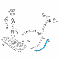 OEM 2014 Hyundai Veloster Band Assembly-Fuel Tank LH Diagram - 31210-2V000