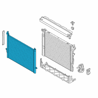 OEM 2021 BMW 530i xDrive Front Radiator Diagram - 17-11-8-484-638