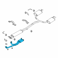 OEM 2019 Ford Police Interceptor Utility Front Pipe Diagram - DB5Z-5G203-A