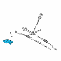 OEM Kia Soul EV Heat Protector Assembly Diagram - 57280A6000