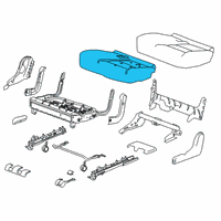 OEM 2019 Chevrolet Traverse Seat Cushion Pad Diagram - 84431905