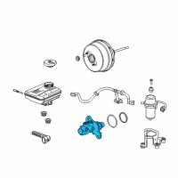 OEM 2017 Chevrolet Corvette Master Cylinder Diagram - 23191760