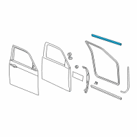OEM 2015 Dodge Charger WEATHERSTRIP-Front Door Belt Diagram - 57010349AC