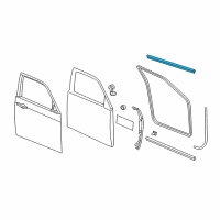 OEM 2021 Dodge Charger WEATHERSTRIP-Front Door Belt Diagram - 57010349AC