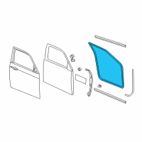 OEM 2013 Dodge Charger WEATHERSTRIP-Front Door Opening Diagram - 1KW33DX9AH