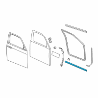 OEM 2021 Dodge Charger WEATHERSTRIP-Front Door SILL Secondary Diagram - 68040042AB