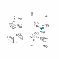 OEM Toyota Highlander Holder Diagram - 55630-0E060-B0