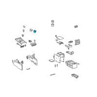 OEM 2008 Toyota Highlander Cup Holder Diagram - 55618-48160-B0