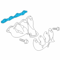 OEM Chevrolet Silverado 2500 HD Gasket, Exhaust Manifold Diagram - 12617944