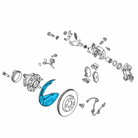 OEM 2021 Hyundai Ioniq Cover-Dust Rear, LH Diagram - 58243-G2350