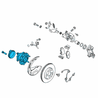 OEM 2019 Kia Niro Rear Wheel Hub & Bearing Assembly Diagram - 52730G2000