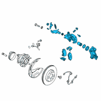 OEM 2018 Hyundai Elantra Brake Assembly-Rear Wheel, RH Diagram - 58230-G2300