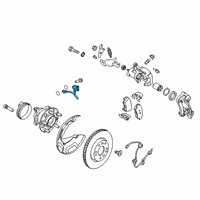 OEM 2020 Kia Niro Brake Rear Hose, Left Diagram - 58737G2500