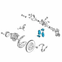 OEM 2019 Kia Niro Pad Kit-Rear Disc Brake Diagram - 58302F2A30